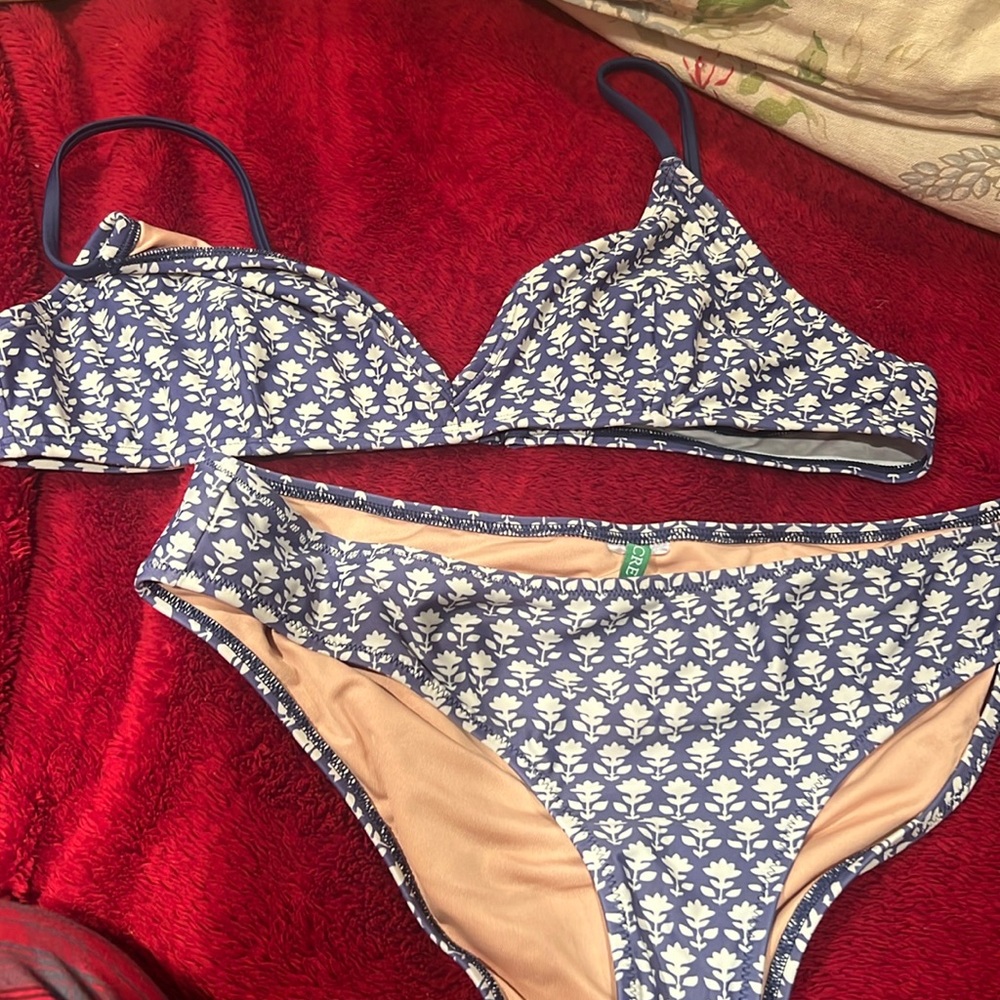 Almost new condition J.Crew bikini. Size large worn a couple times.